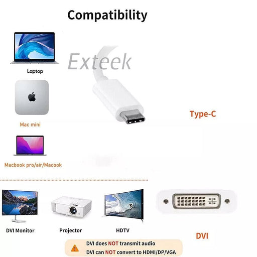 USB - C to DVI Adapter - Perfect for Apple Cinema Display with DVI - Macfixit Australia