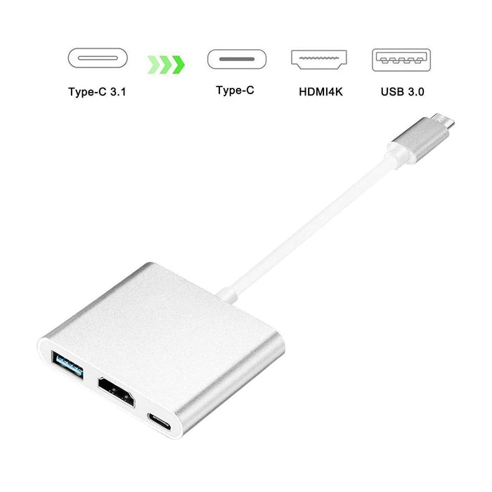 USB - C to Multiport Adapter - Aluminium Case - Macfixit Australia