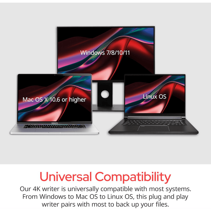 Verbatim Ultra HD 4K External Slimline Blu - ray Writer - Macfixit Australia