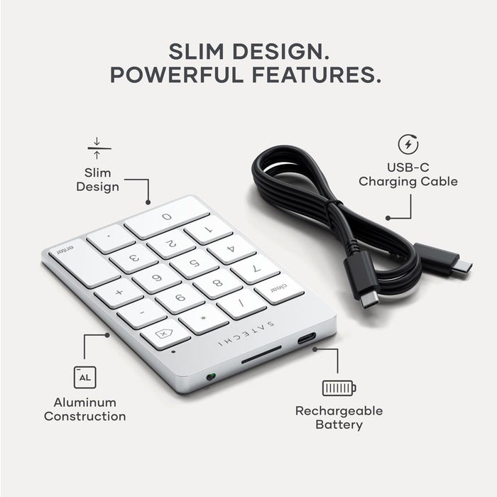 Satechi Slim Wireless Keypad (Silver) Satechi