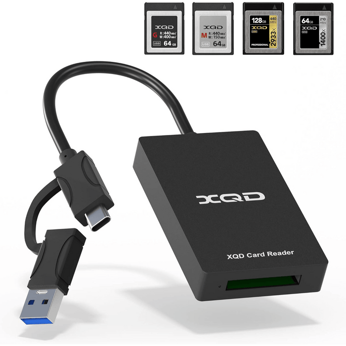 XQD Card Reader USB-C + USB-A (5Gbps, Sony G/M & Lexar Compatible) - Macfixit Australia