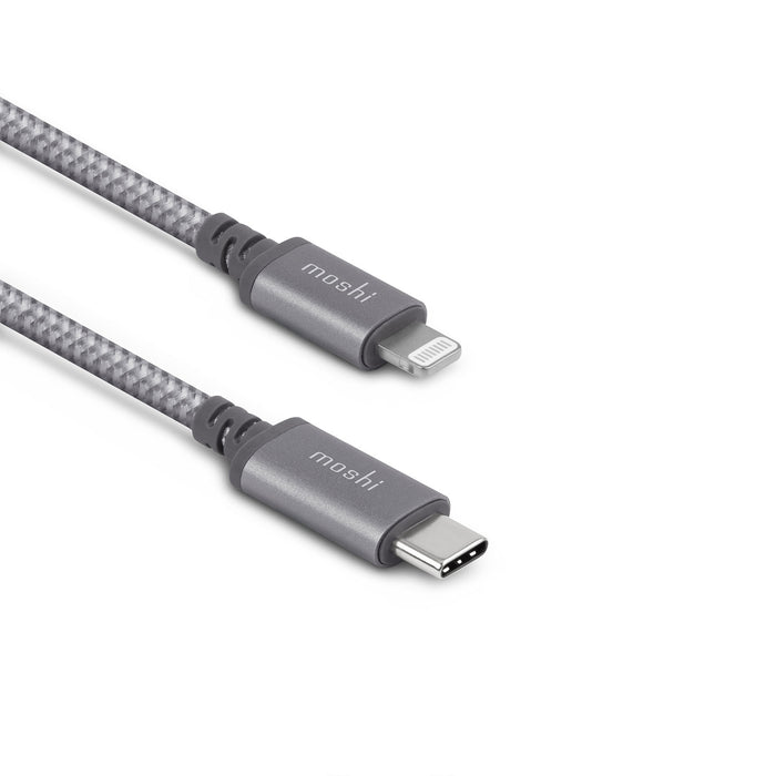 Moshi Integra USB-C Charge-Sync Cable with Lightning Connector 25 cm - Grey