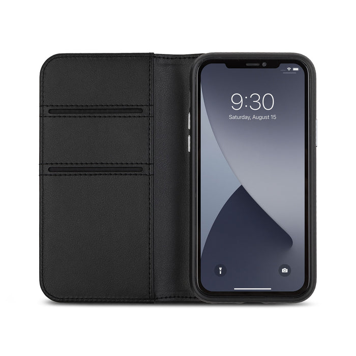 Moshi Overture Case with Detachable Magnetic Wallet for iPhone 12 Mini - Black