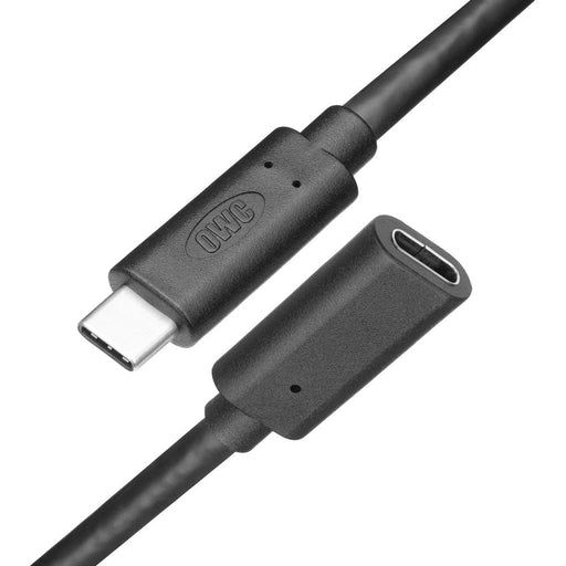 0.5 Meter (20") USB - C (USB 3.2 10Gb - s) 100W PD Extension Cable - Black - Macfixit Australia