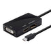 Mini 1.1 to HDMI®, DVI & DisplayPort Adapter, Black