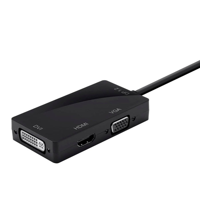 DisplayPort 1.2a to 4K HDMI Dual Link DVI and VGA Passive Adapter Black