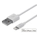 Monoprice Select Series Apple® MFi Certified Short Lightning to USB Charge Sync Cable, 15 cm - White