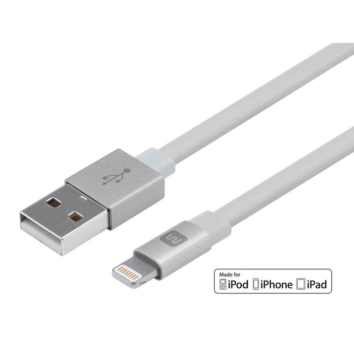 Cabernet Series Apple MFi Certified Lightning to USB Charge & Sync Cable 6-inch White