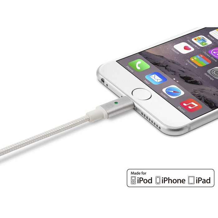 Monoprice Luxe Series Apple MFi Certified Lightning™ to USB Charge & Sync Cable, 6-inch Black