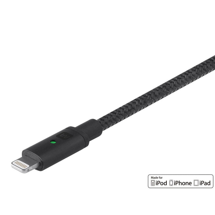 Luxe Series Apple MFi Certified Lightning™ to USB Charge & Sync Cable, 3ft Black