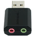 Sabrent AU-MMSA USB Stereo 3D Sound Adapter - Black