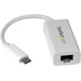 StarTech USB 3.1 Gen 1 Type-C Male to Gigabit Ethernet Female Adapter - White
