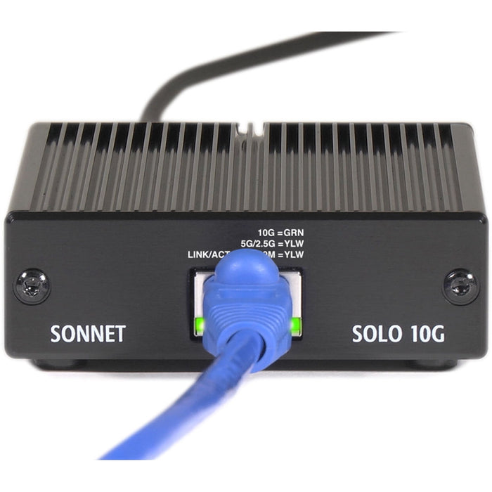 Sonnet Solo 10G Thunderbolt 3 to 10 Gigabit Ethernet Adapter with NBASE-T Support