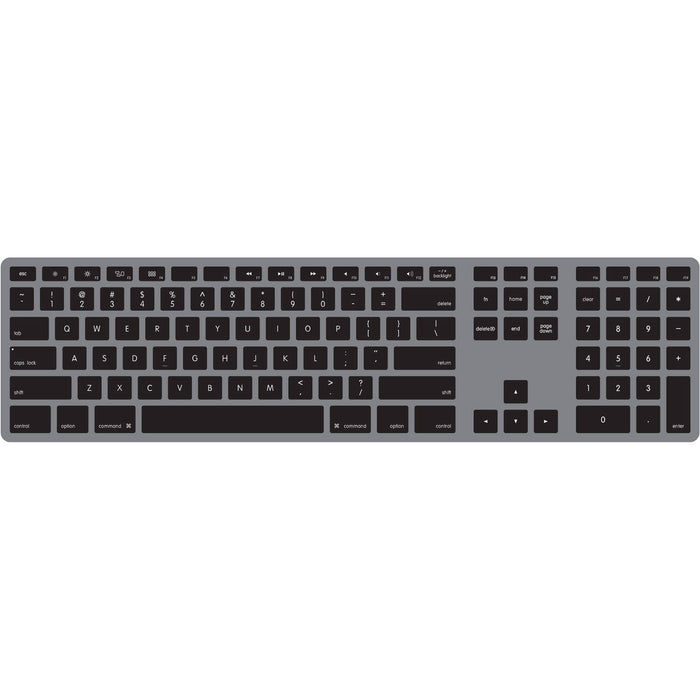 Matias Wired Aluminium Keyboard for Mac, RGB backlit keys - Space Grey