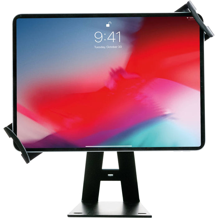 CTA Digital Angle-Adjustable Locking Desktop Tablet Stand - Black
