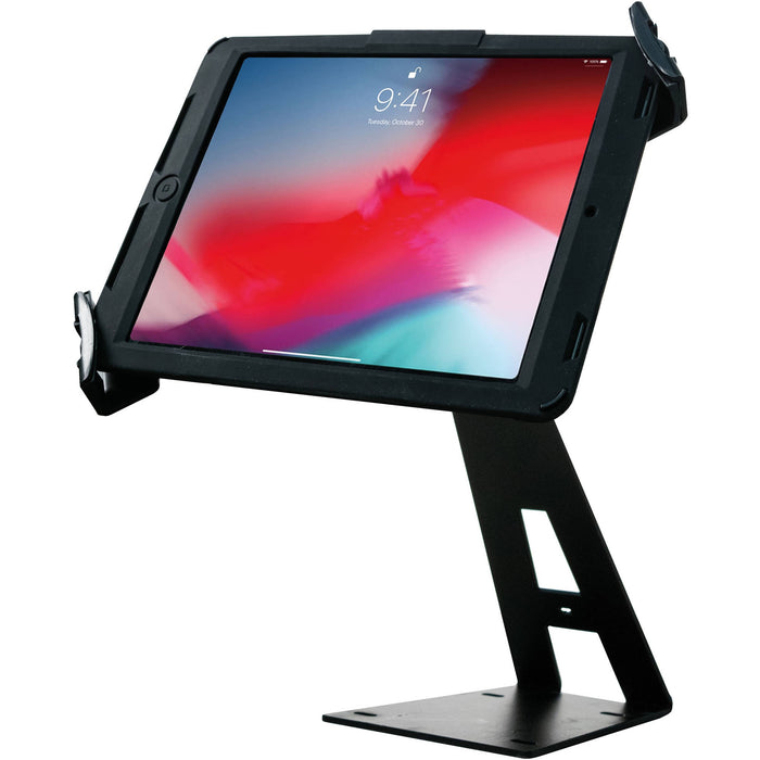 CTA Digital Angle-Adjustable Locking Desktop Tablet Stand - Black