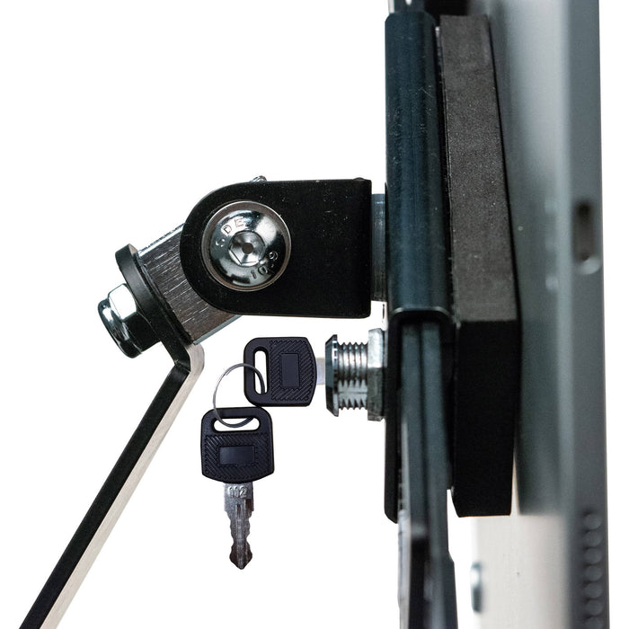 CTA Digital Angle-Adjustable Locking Desktop Tablet Stand - Black