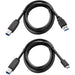 Xcellon 10-Port Powered USB 3.0 Slim Aluminum Hub with 3 Dual Data-Charging Ports - Black