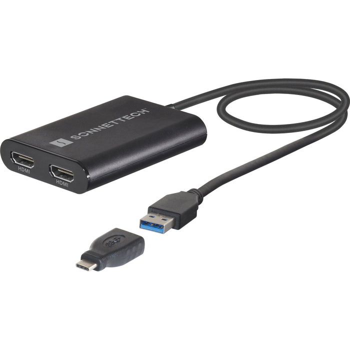 Sonnet DisplayLink USB Type-A to Dual HDMI Adapter for M1 & M2 Macs