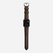 Nomad Traditional Strap for Apple Watch 42-44mm - Rustic Brown Silver Hardware