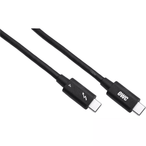 2.0 Metre OWC Thunderbolt 4 - USB - C Cable - Black - Macfixit Australia