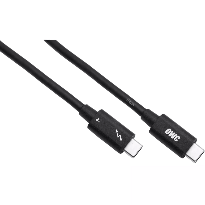 2.0 Metre OWC Thunderbolt 4 - USB - C Cable - Black - Macfixit Australia