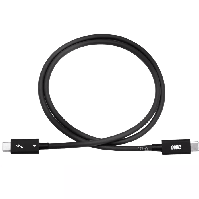 2.0 Metre OWC Thunderbolt 4 - USB - C Cable - Black - Macfixit Australia