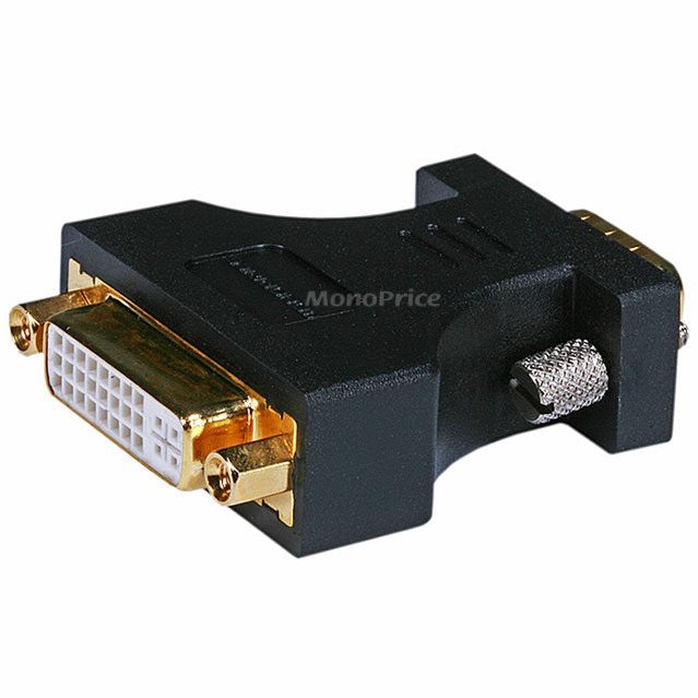 HD15 VGA Male to DVI-A Female Adapter Gold Plated