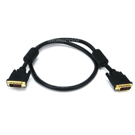 0.9m 28AWG CL2 Dual Link DVI-D Cable - Black