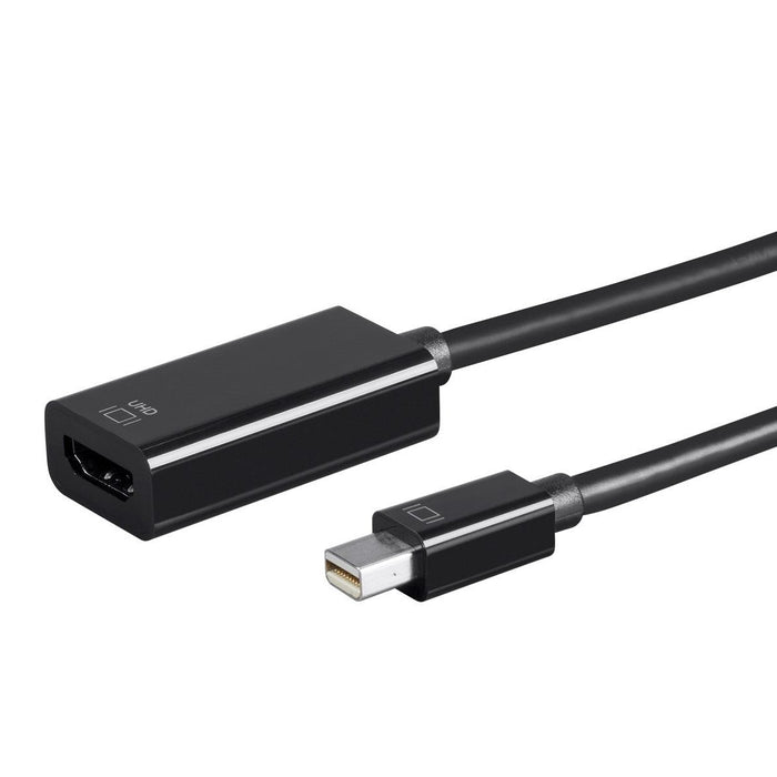 Monoprice Mini DisplayPort 1.2a to 4K at 60Hz HDMI Active UHD Adapter - Black