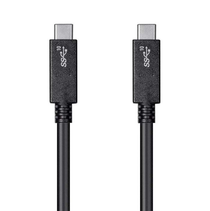 Monoprice Essentials USB to Type C 3.1 Gen 2 Cable 10Gbps, 5A, 30AWG, 1m - Black