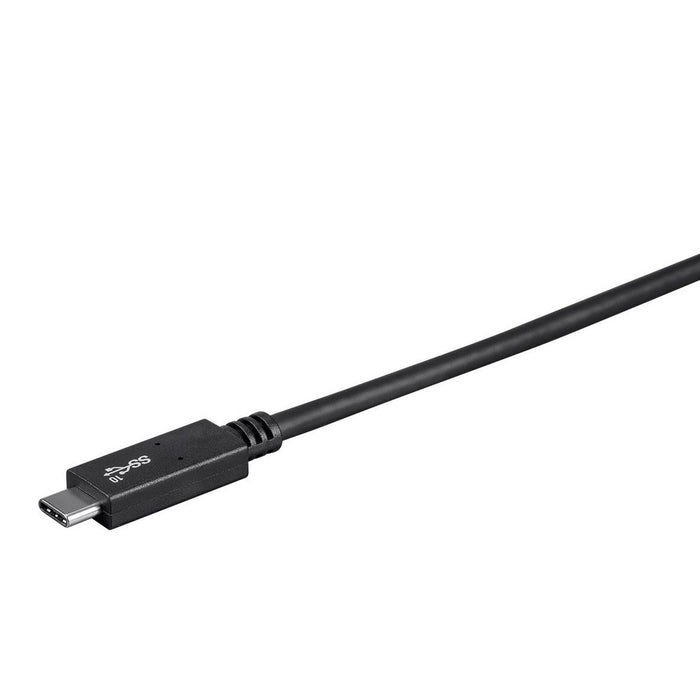 Monoprice Essentials USB Type C to USB-A 3.1 Gen 2 Cable, 10Gbps, 3A, 30AWG, 1m - Black