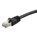 15cm Cat6A 500MHz STP Ethernet Network Cable - Black