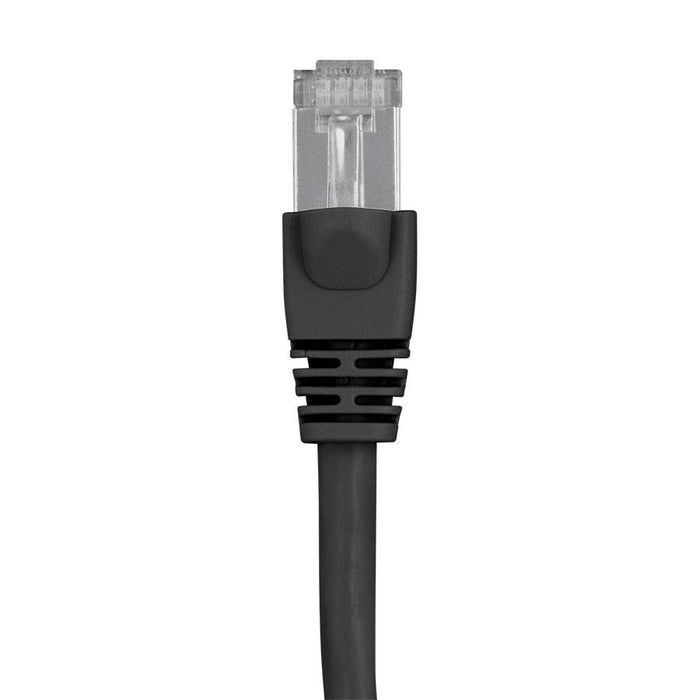 15cm Cat6A 500MHz STP Ethernet Network Cable - Black