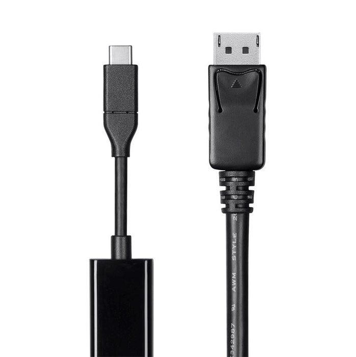 Monoprice USB Type C to DisplayPort 3.1 Cable 5Gbps, Active, 4K@60Hz, 0.9 m Black - USB-C