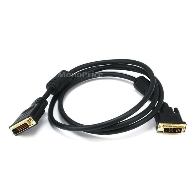 1.8m 28AWG DVI-D to M1-D P&D Cable - Black