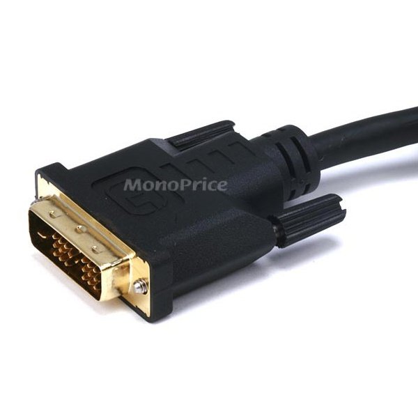 7.6m 24AWG DVI-D to M1-D P&D Cable - Black