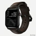 Nomad Traditional Strap for Apple Watch 42-44mm Rustic Brown - Black Hardware