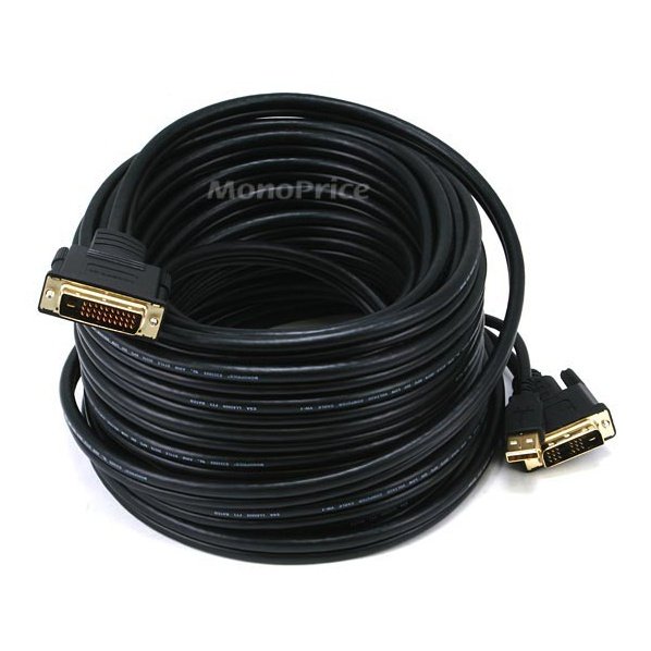 15m 28AWG DVI-D & USB A Type to M1-D P&D Cable - Black