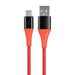 Monoprice AtlasFlex Series Durable USB 2.0 C to Type A Charge & Sync Kevlar-Reinforced Nylon-Braid Cable, 0.5 m - Red