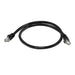 60cm 24AWG Cat6 550MHz UTP Ethernet Bare Copper Network Cable - Black