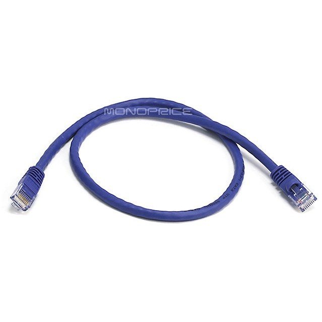 60cm 24AWG Cat6 550MHz UTP Ethernet Bare Copper Network Cable - Purple