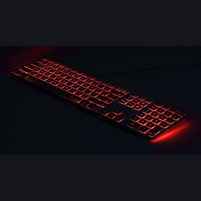Matias Wired Aluminium Keyboard for Mac, RGB backlit keys - Space Grey