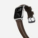 Nomad Traditional Strap for Apple Watch 42-44mm - Rustic Brown Silver Hardware