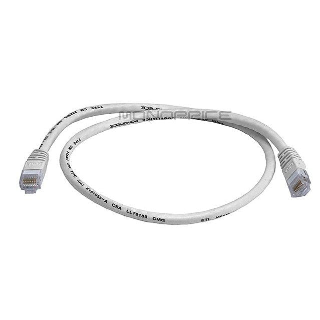 60cm 24AWG Cat6 550MHz UTP Ethernet Bare Copper Network Cable - White