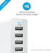 Anker PowerPort 10 60W 10-Port USB Charging Hub for iPhone 6s 6 Plus, iPad Air 2 mini 3, Galaxy S6 Edge Edge+, Note 5 and More - WHITE