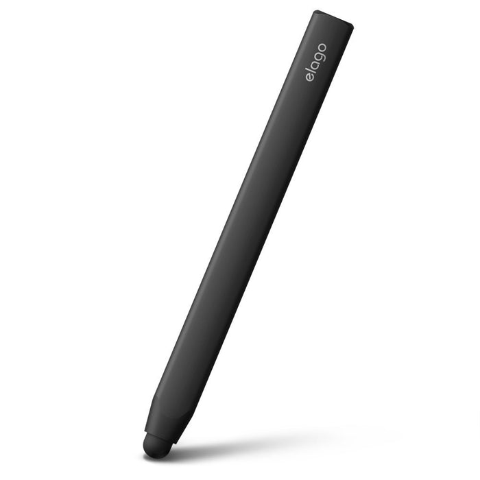 elago Stylus Grip for All iPhones, iPad and Galaxy -World First Replaceable Extra Rubber Tip included - Black