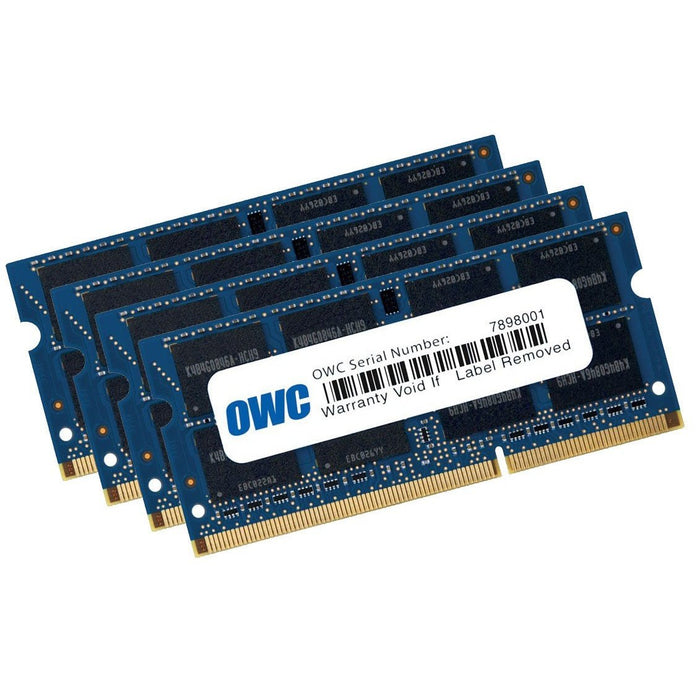 16.0GB 4 x 4.0GB OWC PC10600 DDR3 1333MHz SO-DIMM 204 Pin RAM