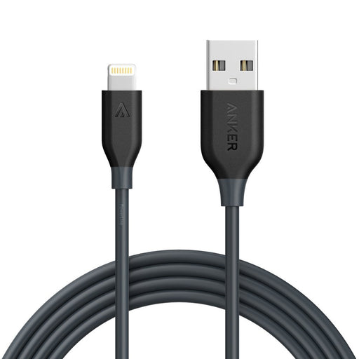Anker PowerLine Apple MFi Certified Lightning Cable Charger Cord - 1.8m Space Gray