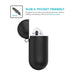 PodSkinz Protective Silicone Cover Skin for Apple 1 and Airpods 2 Charging Case - Black